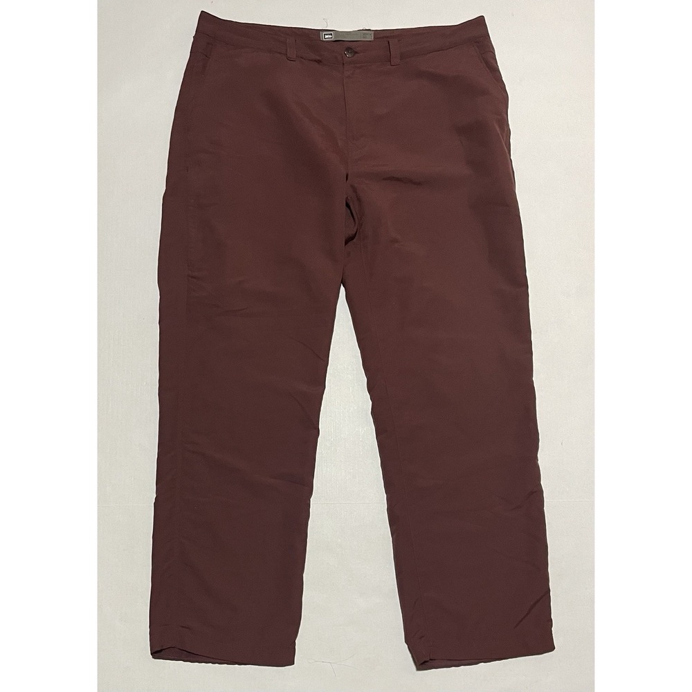 REI Men's‎ Hiking Pants Size 38 X 31 Nylon Maroon Outdoor Travel Lightweigt